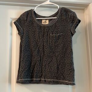 Hollister mid cropped blouse